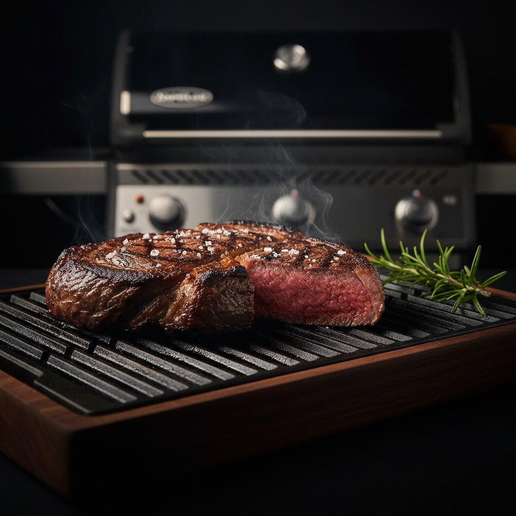 Ribeye reverse sear na grillu Napoleon Prestige PRO
